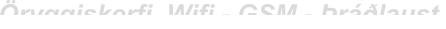 Öryggiskerfi  Wifi - GSM - Þráðlaust